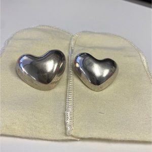 James Avery large retired puffy earrings